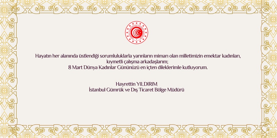 8 Mart Dünya Kadınlar Günü Kutlu Olsun